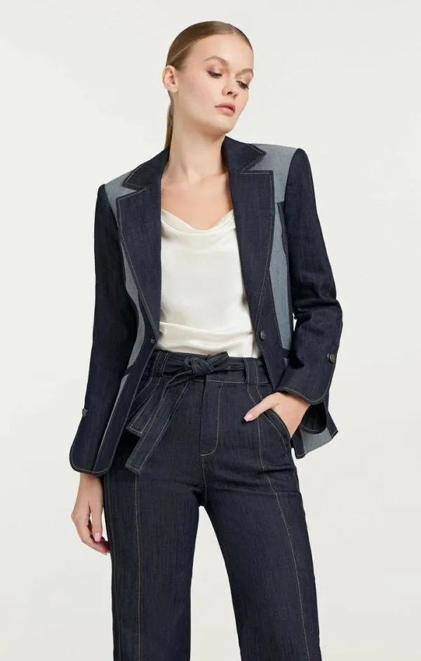 Cinq Sept Celie Blazer Indigo Women Blazers