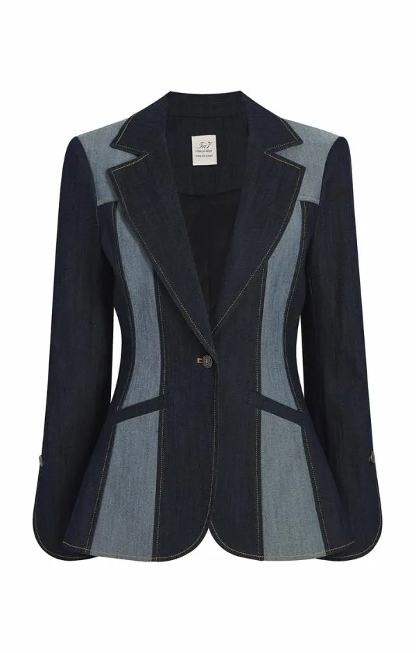 Cinq Sept Celie Blazer Indigo Women Blazers