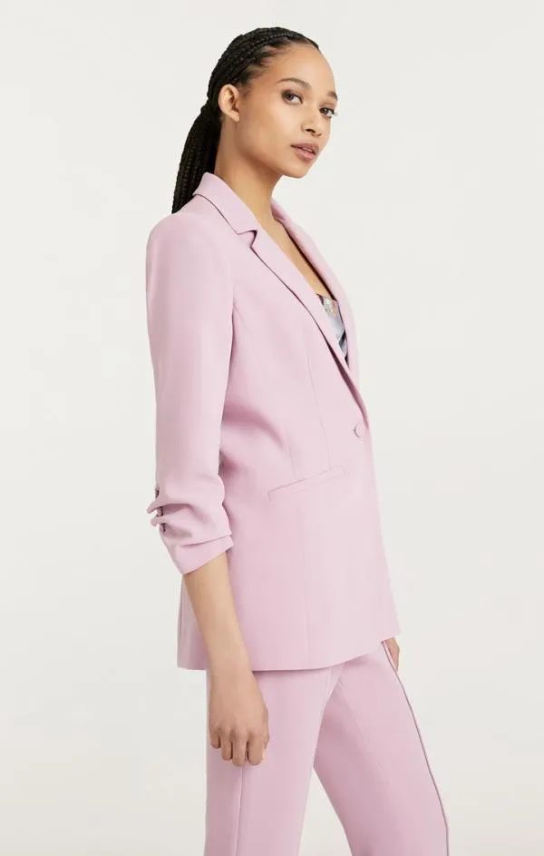 Cinq Sept Crepe Khloe Blazer Warm Mauve Women Blazers