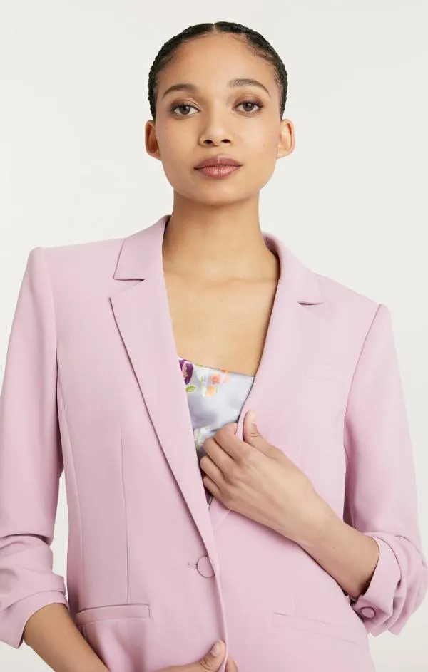 Cinq Sept Crepe Khloe Blazer Warm Mauve Women Blazers