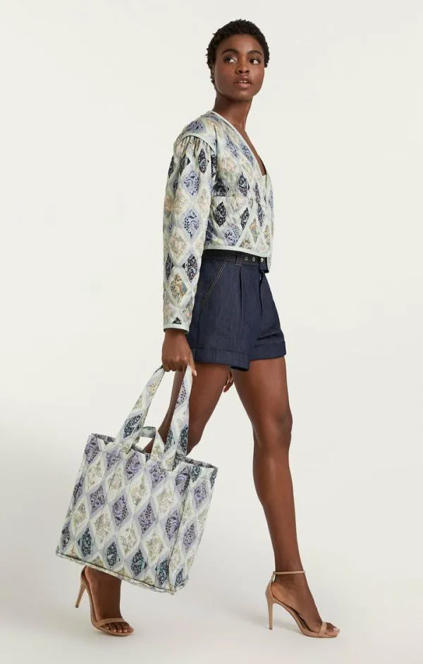 Cinq Sept Diamond Sea Junith Bag Celadon Multi Women