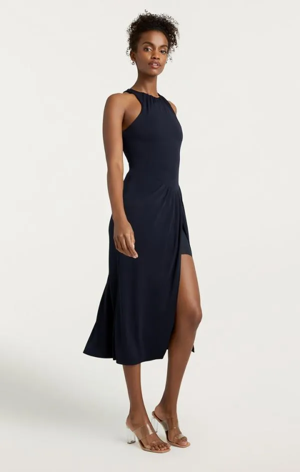 Cinq Sept Lezlie Dress Navy Women Midi