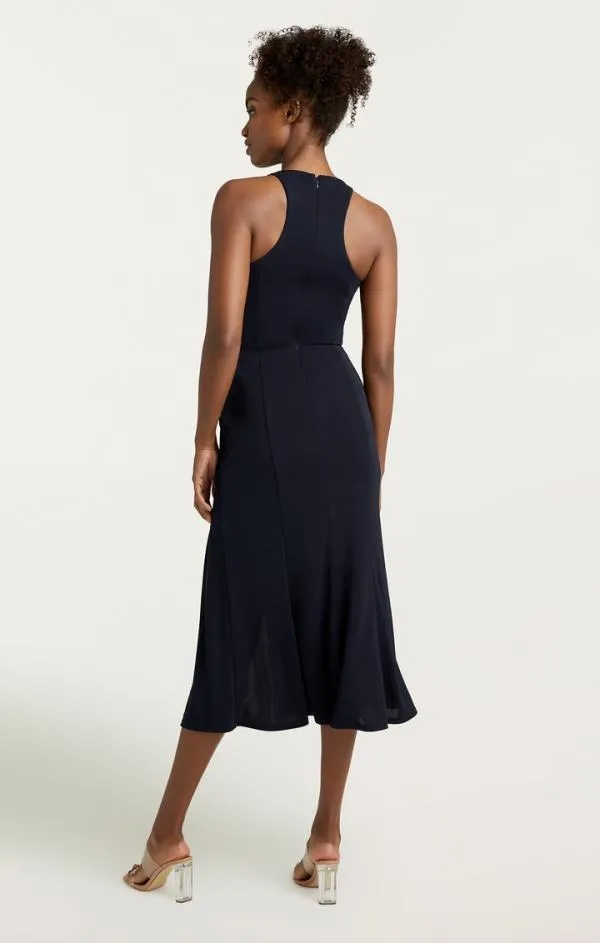 Cinq Sept Lezlie Dress Navy Women Midi