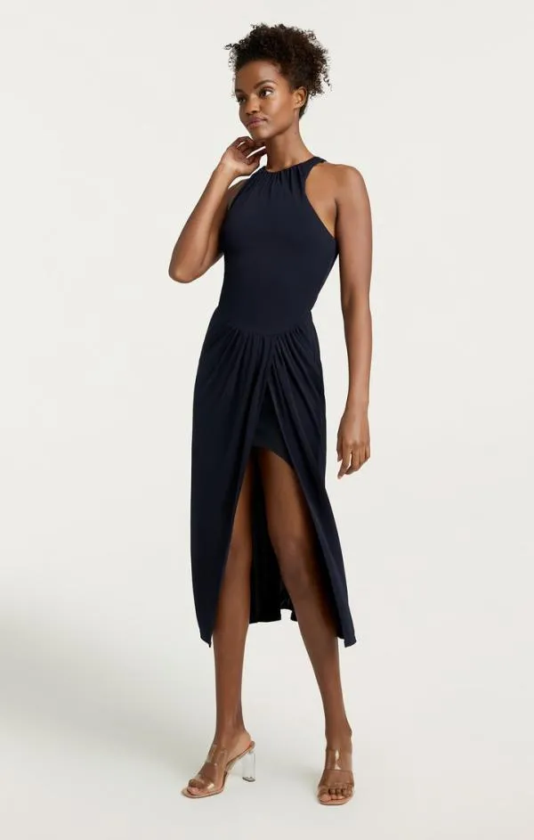 Cinq Sept Lezlie Dress Navy Women Midi