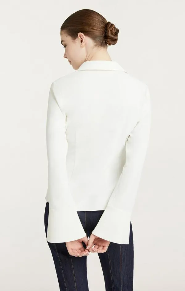 Cinq Sept Mckenna Top Ivory Women Long Sleeve Tops