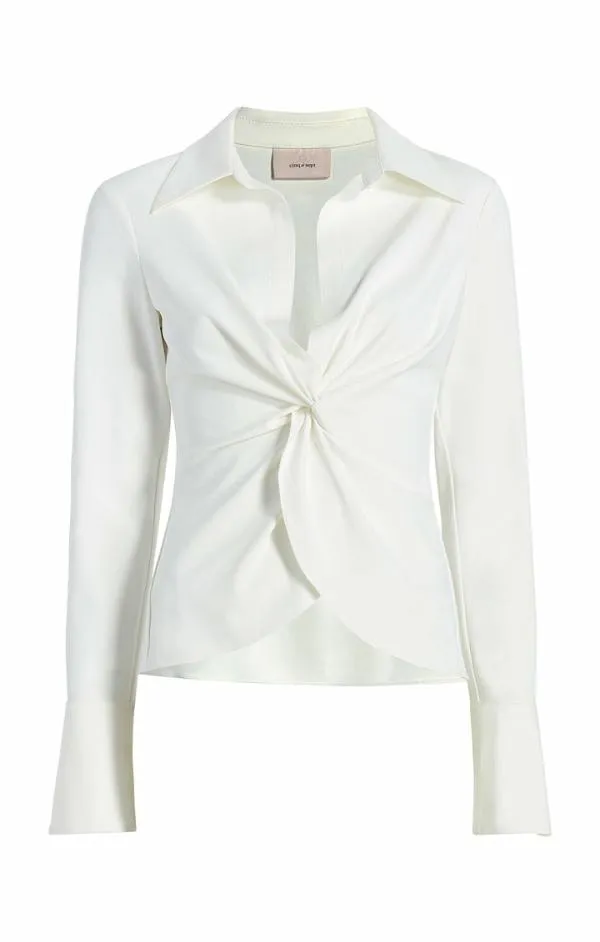Cinq Sept Mckenna Top Ivory Women Long Sleeve Tops
