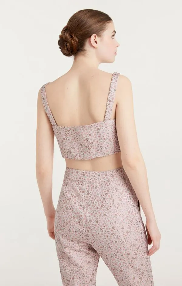 Cinq Sept Porter Top Pale Rose Multi Women Tank Tops and Camisoles