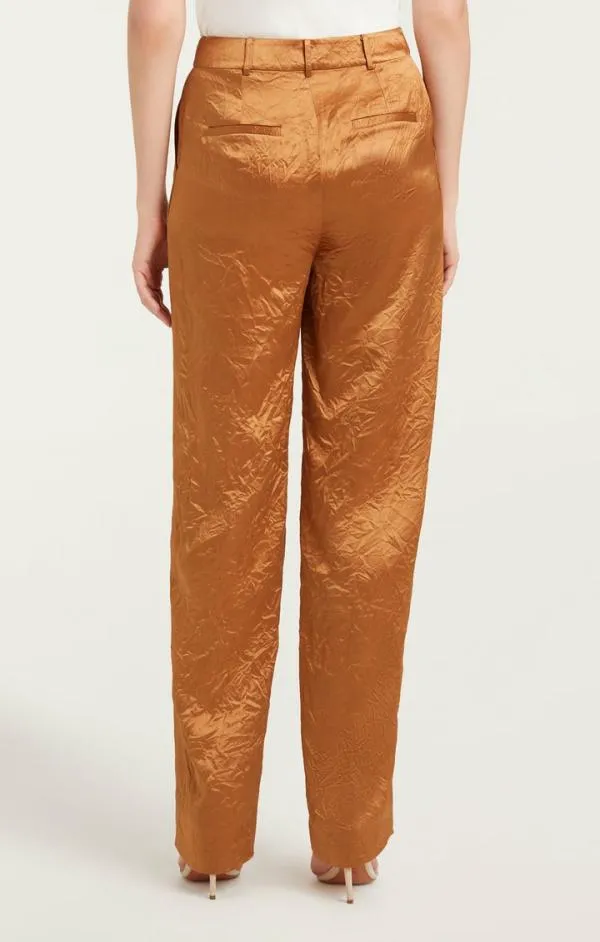 Cinq Sept Satin Kasid Pant Pecan Women Pants