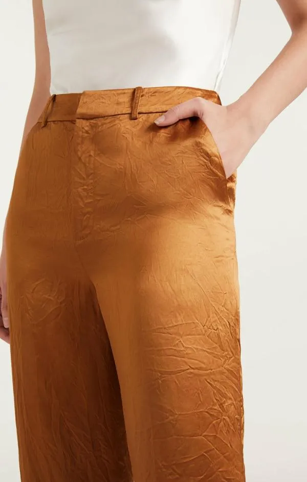 Cinq Sept Satin Kasid Pant Pecan Women Pants