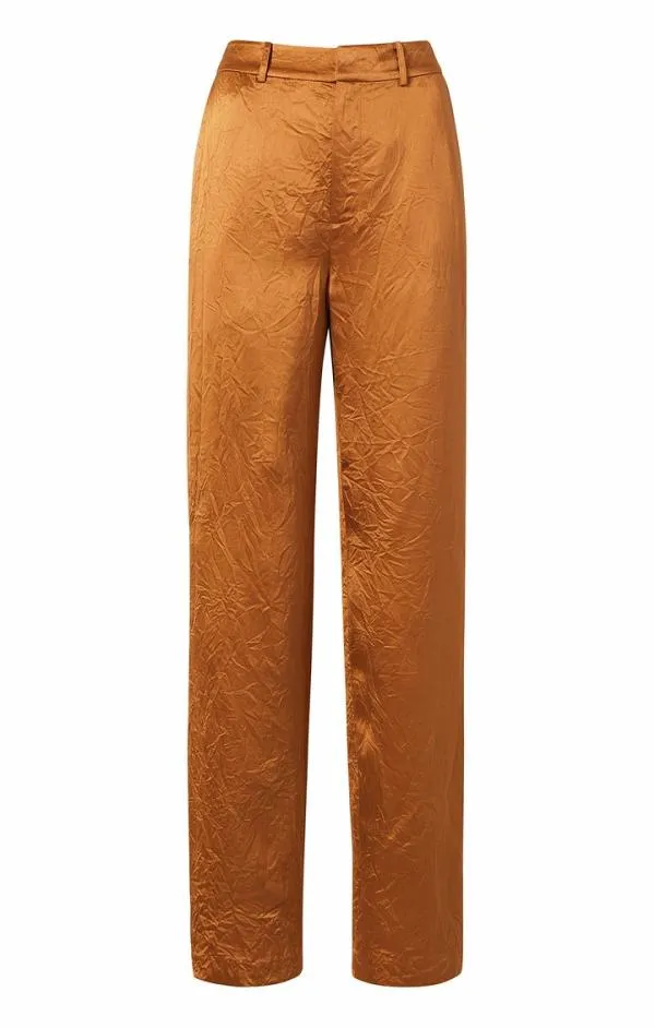 Cinq Sept Satin Kasid Pant Pecan Women Pants