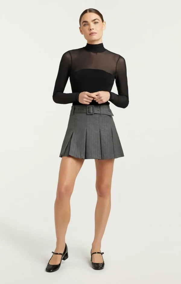 Cinq Sept Shantel Top Black Women Long Sleeve Tops