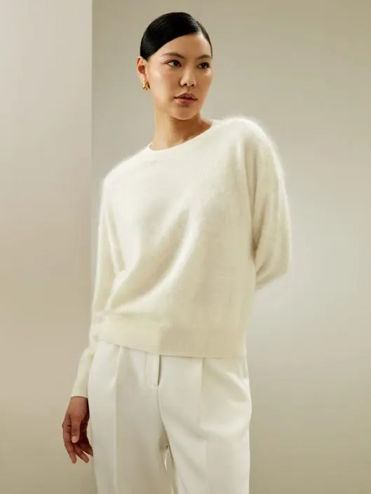 Classic Round Neck Cashmere Sweater Women Lilysilk Knitwear