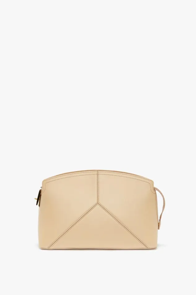 Clutches Women Victoria Beckham Victoria Clutch Bag In Sesame Leather