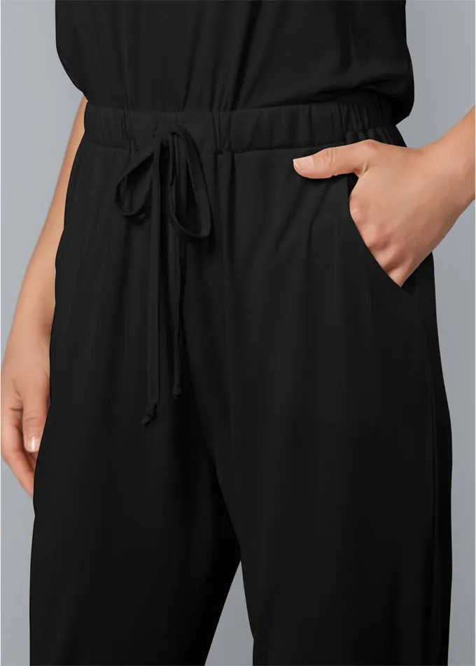 Coldshoulder Jumpsuit Black Women VENUS Casual Jumpsuits and Rompers
