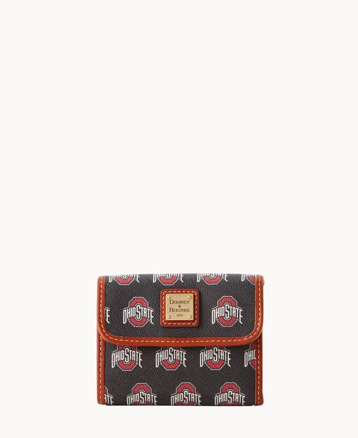 Collegiate Ohio State University Flap Credit Card Wallet Ohio State ManWoman Dooney and Bourke Wallets Collegiate Ohio State University Flap Credit Card Wallet Ohio State ManWoman Dooney and Bourke Wallets