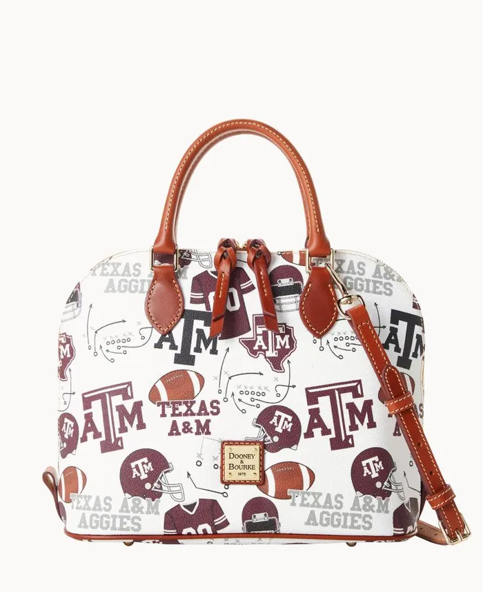 Collegiate Texas Achr38M University Zip Zip Satchel Texas Aandm Woman Dooney and Bourke Satchels Collegiate Texas Achr38M University Zip Zip Satchel Texas Aandm Woman Dooney and Bourke Satchels