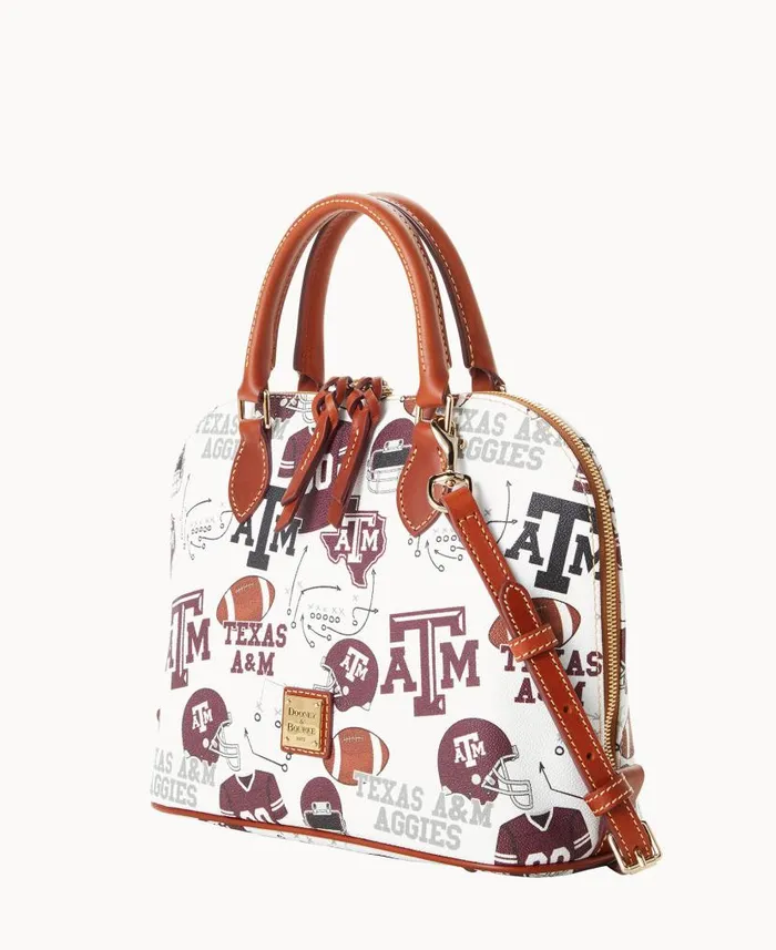 Collegiate Texas Achr38M University Zip Zip Satchel Texas Aandm Woman Dooney and Bourke Satchels Collegiate Texas Achr38M University Zip Zip Satchel Texas Aandm Woman Dooney and Bourke Satchels