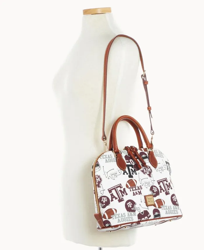 Collegiate Texas Achr38M University Zip Zip Satchel Texas Aandm Woman Dooney and Bourke Satchels Collegiate Texas Achr38M University Zip Zip Satchel Texas Aandm Woman Dooney and Bourke Satchels