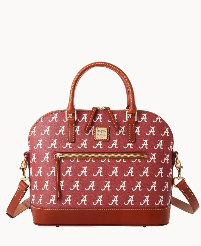 Collegiate University Of Alabama Domed Zip Satchel U Of Alabama Woman Dooney and Bourke Satchels Collegiate University Of Alabama Domed Zip Satchel U Of Alabama Woman Dooney and Bourke Satchels