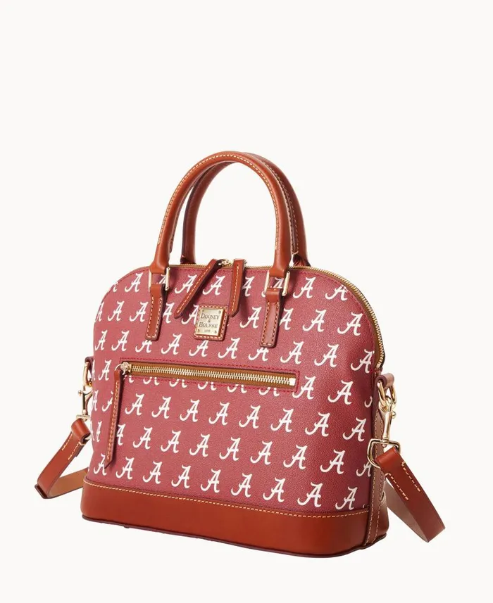 Collegiate University Of Alabama Domed Zip Satchel U Of Alabama Woman Dooney and Bourke Satchels Collegiate University Of Alabama Domed Zip Satchel U Of Alabama Woman Dooney and Bourke Satchels