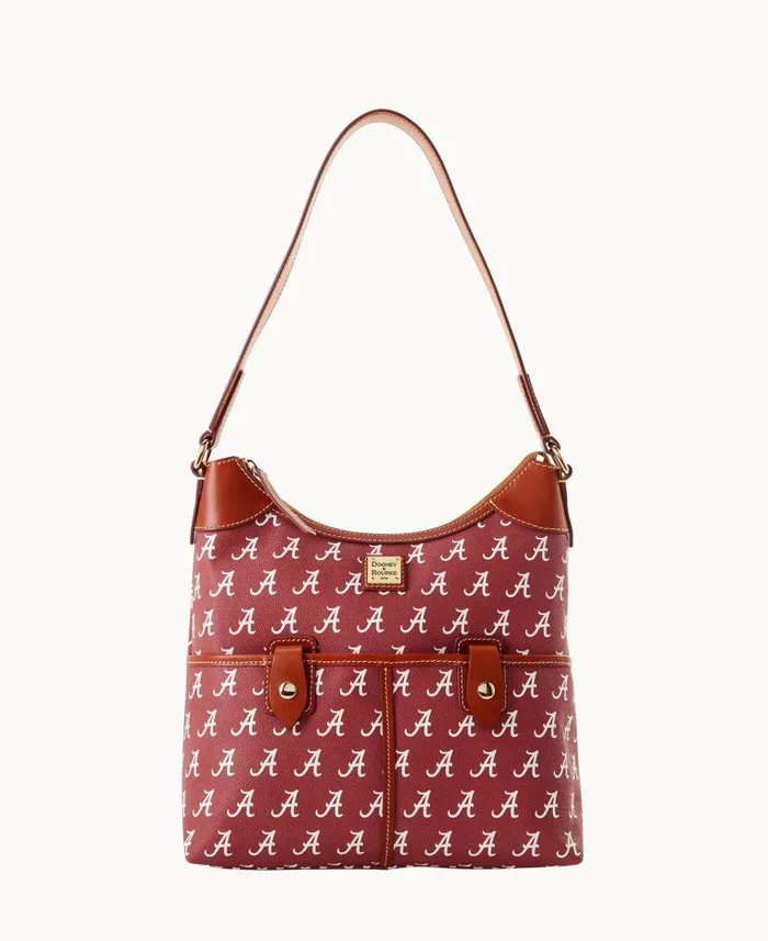 Collegiate University Of Alabama Zip Hobo U Of Alabama Woman Dooney and Bourke Shoulder Bags Collegiate University Of Alabama Zip Hobo U Of Alabama Woman Dooney and Bourke Shoulder Bags