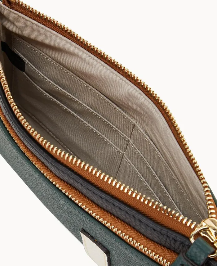 Collegiate University Of Miami Double Zip Wristlet University Of Miami ManWoman Dooney and Bourke Wallets Collegiate University Of Miami Double Zip Wristlet University Of Miami ManWoman Dooney and Bourke Wallets