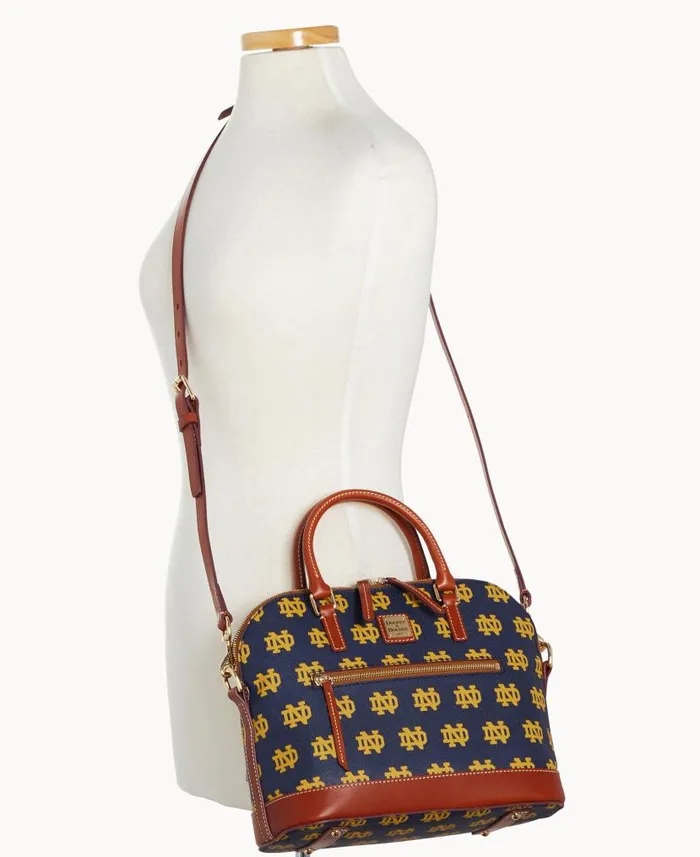 Collegiate University Of Notre Dame Domed Zip Satchel Notre Dame Woman Dooney and Bourke Satchels Collegiate University Of Notre Dame Domed Zip Satchel Notre Dame Woman Dooney and Bourke Satchels