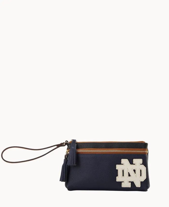 Collegiate University Of Notre Dame Double Zip Wristlet University Of Notre Dame ManWoman Dooney and Bourke Wallets Collegiate University Of Notre Dame Double Zip Wristlet University Of Notre Dame ManWoman Dooney and Bourke Wallets