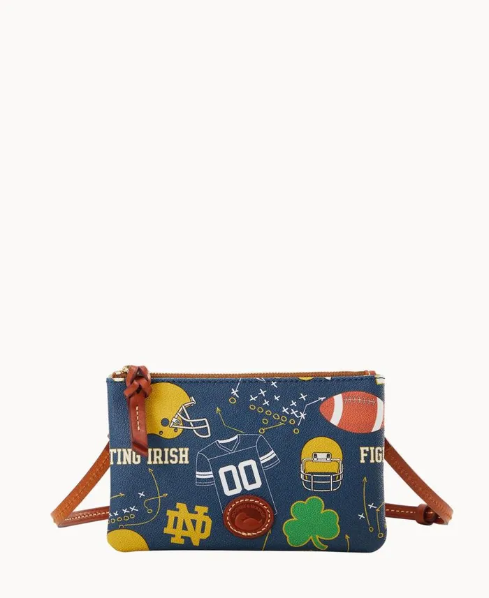 Collegiate University Of Notre Dame Top Zip Crossbody University Of Notre Dame Woman Dooney and Bourke Crossbodies Collegiate University Of Notre Dame Top Zip Crossbody University Of Notre Dame Woman Dooney and Bourke Crossbodies