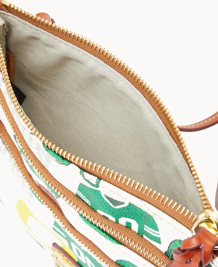 Collegiate University Of Oregon N S Triple Zip Crossbody Oregon Woman Dooney and Bourke Crossbodies Collegiate University Of Oregon N S Triple Zip Crossbody Oregon Woman Dooney and Bourke Crossbodies
