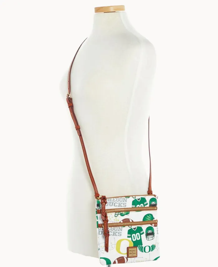 Collegiate University Of Oregon N S Triple Zip Crossbody Oregon Woman Dooney and Bourke Crossbodies Collegiate University Of Oregon N S Triple Zip Crossbody Oregon Woman Dooney and Bourke Crossbodies