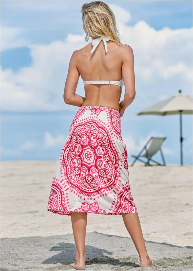 CONVERTIBLE DRESSSKIRT Pink Multi Women VENUS Dresses