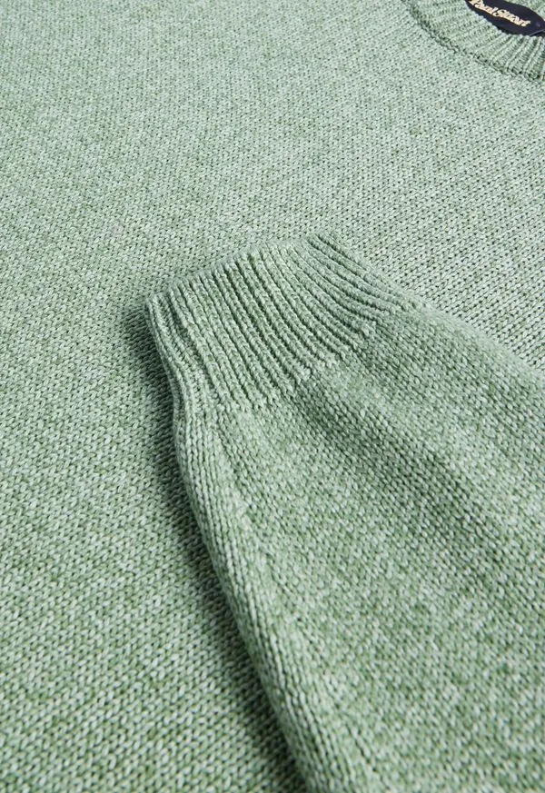 Cotton Melange Crewneck Sweater Camel Mens Sweaters Paulstuart Cotton Melange Crewneck Sweater Camel Mens Sweaters Paulstuart