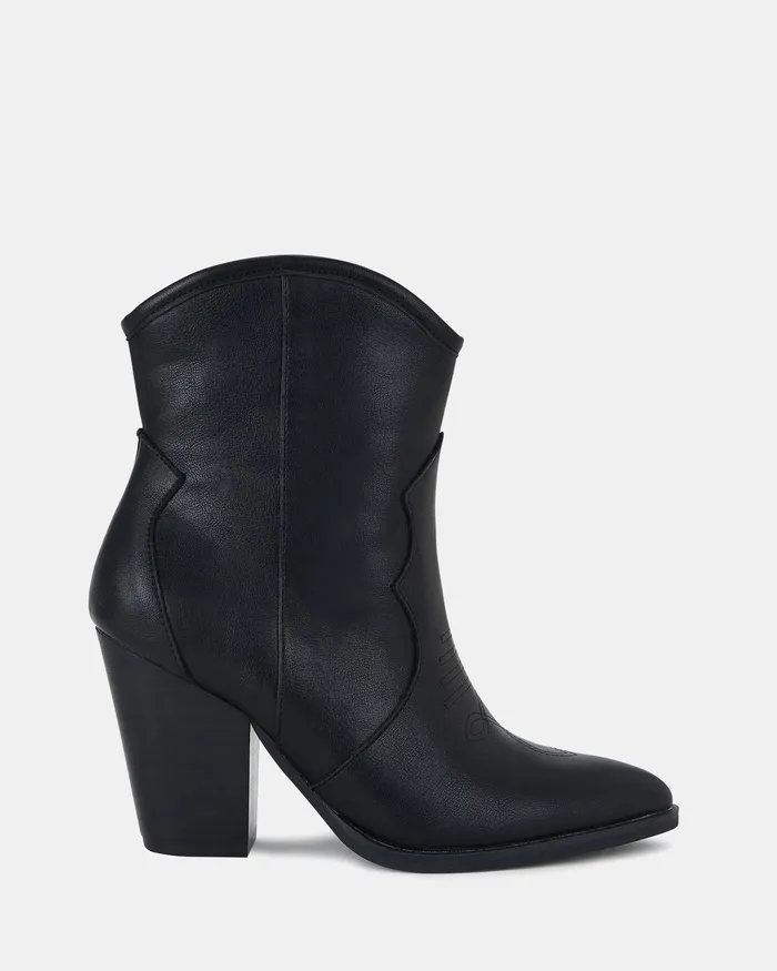 Cowboy Boots NOVO Shoes Women HORSE BLACK