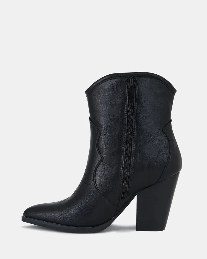 Cowboy Boots NOVO Shoes Women HORSE BLACK