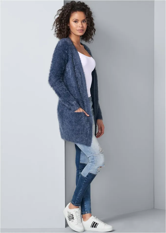 COZY CARDIGAN Dark Blue Women VENUS Cardigans and Dusters