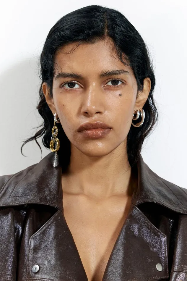 Dark Brown Satin Finish Leather Jacket Dark Brown Women Bimba Y Lola Leather