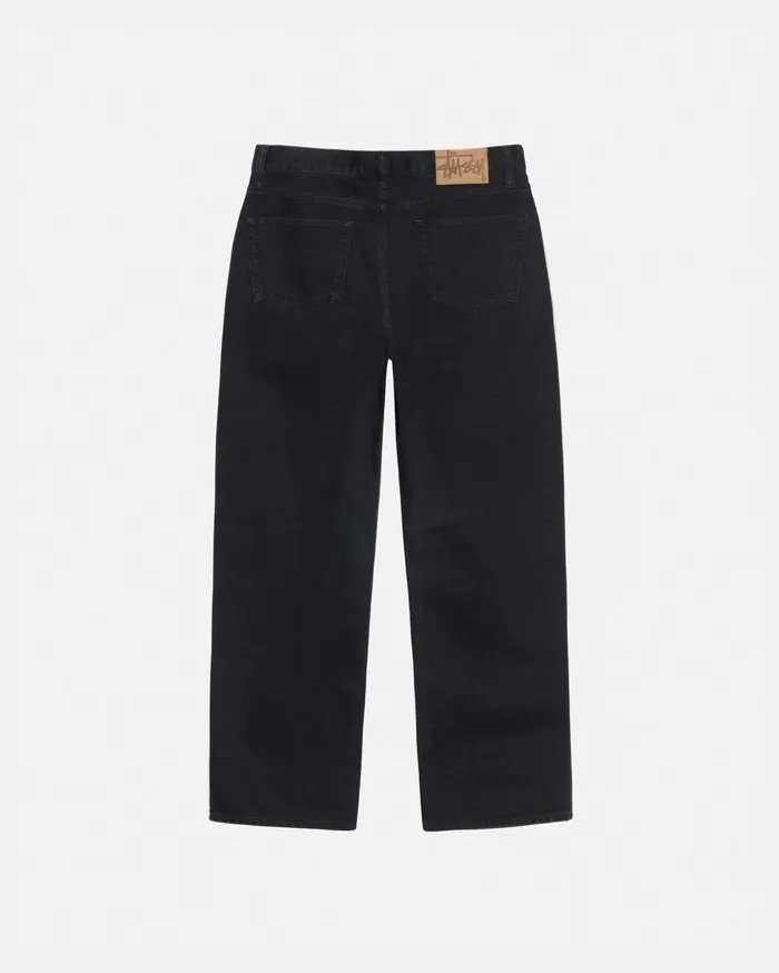 Denim MenWomen Stussy RELAXED JEAN DENIM Black Denim MenWomen Stussy RELAXED JEAN DENIM Black