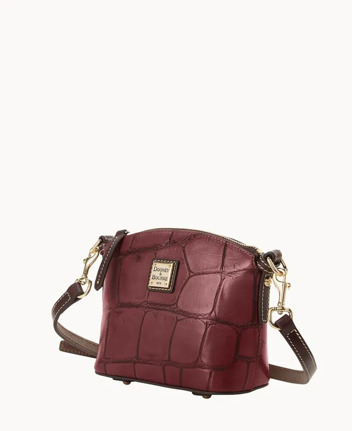 Denison Mini Domed Crossbody Bordeaux Woman Dooney and Bourke Crossbodies Denison Mini Domed Crossbody Bordeaux Woman Dooney and Bourke Crossbodies
