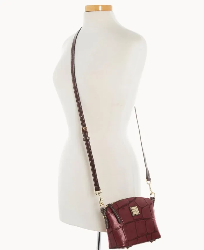 Denison Mini Domed Crossbody Bordeaux Woman Dooney and Bourke Crossbodies Denison Mini Domed Crossbody Bordeaux Woman Dooney and Bourke Crossbodies