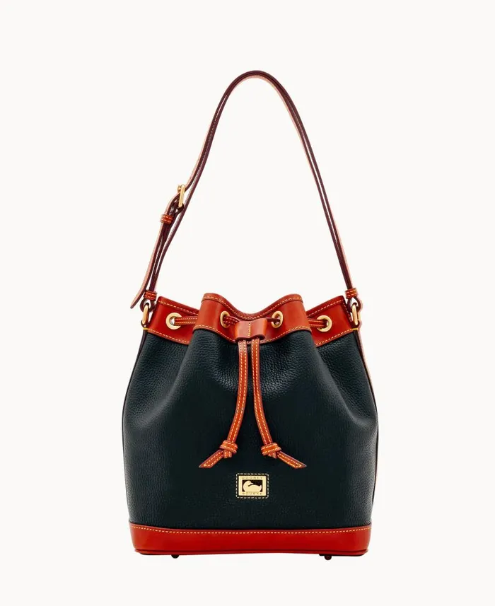 Dillen Drawstring Black Woman Dooney and Bourke Shoulder Bags
