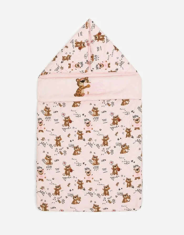 Dolce and Gabbana Accessories And Baby Carriers Children Baby Leopardprint Jersey Sleep Sack Pink Dolce and Gabbana Accessories And Baby Carriers Children Baby Leopardprint Jersey Sleep Sack Pink
