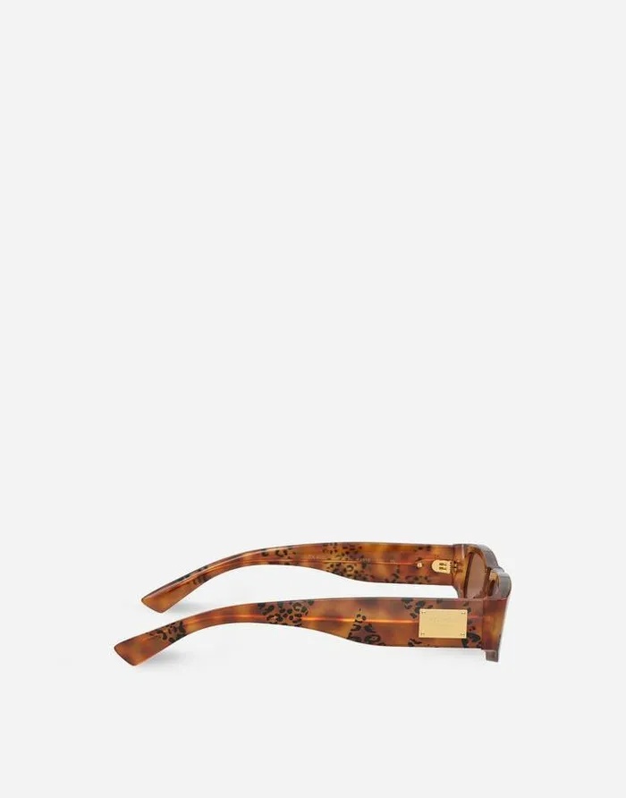 Dolce and Gabbana Accessories Children 034Mini Me034 Sunglasses Leo Print Havana Dolce and Gabbana Accessories Children 034Mini Me034 Sunglasses Leo Print Havana