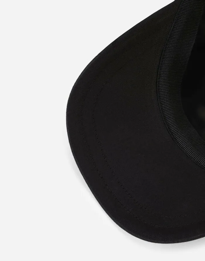 Dolce and Gabbana Accessories Children Baseball Cap With Branded Tag Black Dolce and Gabbana Accessories Children Baseball Cap With Branded Tag Black