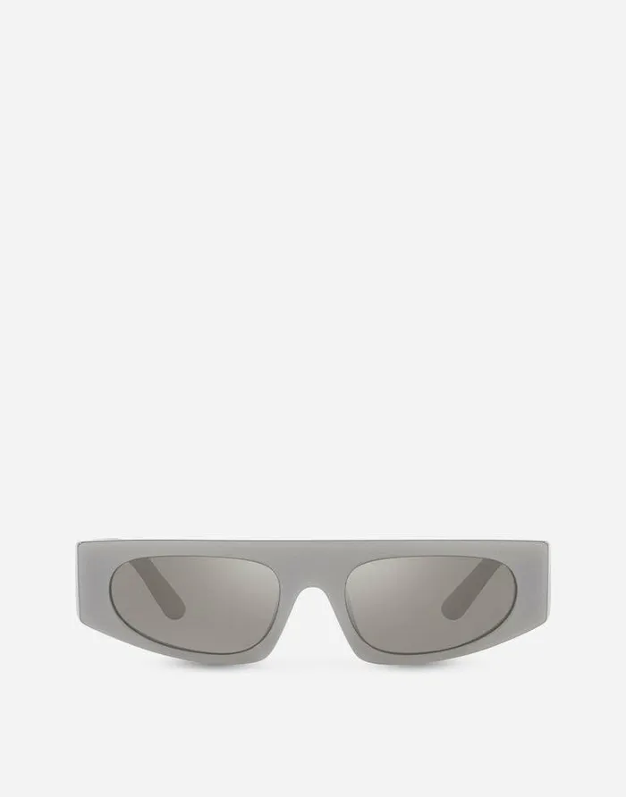 Dolce and Gabbana Accessories Children DG Crossed Sunglasses Metallic Grey