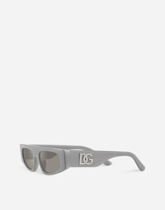 Dolce and Gabbana Accessories Children DG Crossed Sunglasses Metallic Grey Dolce and Gabbana Accessories Children DG Crossed Sunglasses Metallic Grey