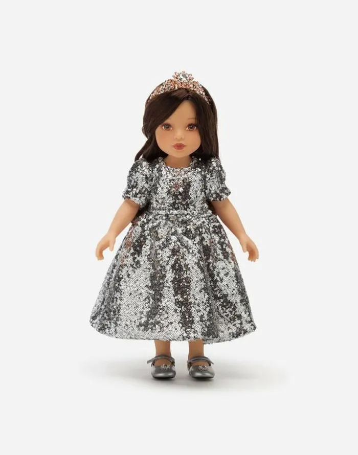 Dolce and Gabbana Accessories Children Doll With Sequined Dress Multicolor