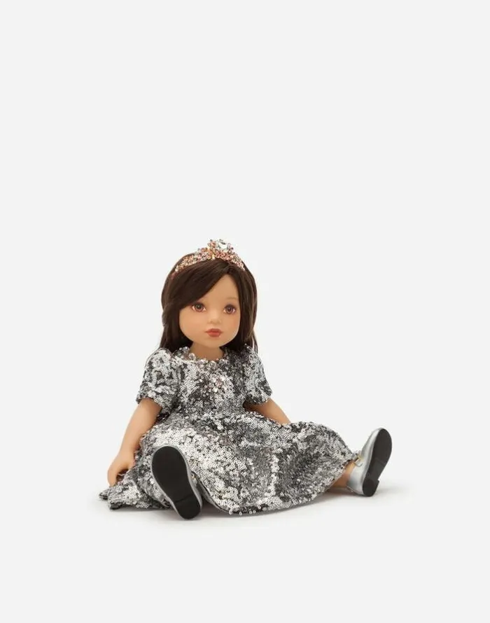 Dolce and Gabbana Accessories Children Doll With Sequined Dress Multicolor Dolce and Gabbana Accessories Children Doll With Sequined Dress Multicolor