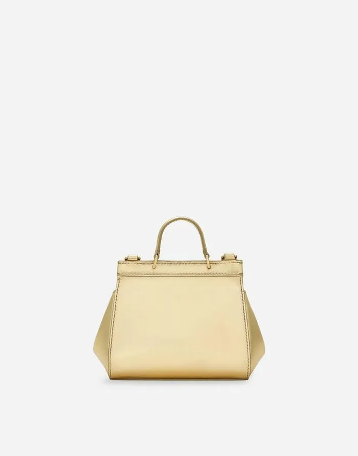 Dolce and Gabbana Accessories Children Mini Sicily Handbag Gold Dolce and Gabbana Accessories Children Mini Sicily Handbag Gold