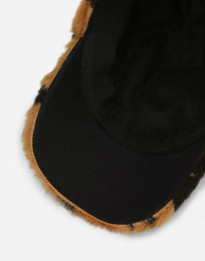 Dolce and Gabbana Accessories Children Tigerdesign Faux Fur Hat Multicolor Dolce and Gabbana Accessories Children Tigerdesign Faux Fur Hat Multicolor